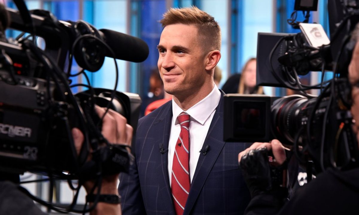 Drew Brees showcasing his new hairstyle during his NBC analyst debut, capturing the attention of fans